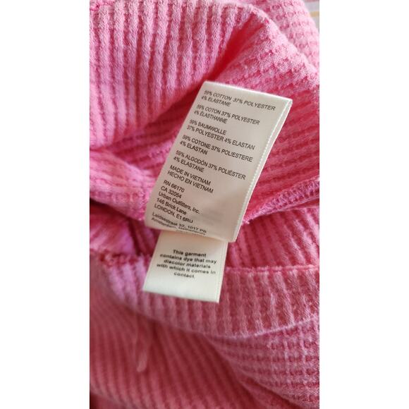 Free People Oh My Babydoll Cotton Waffle Weave Top Carnation Pink Boxy Large New - Picture 16 of 16